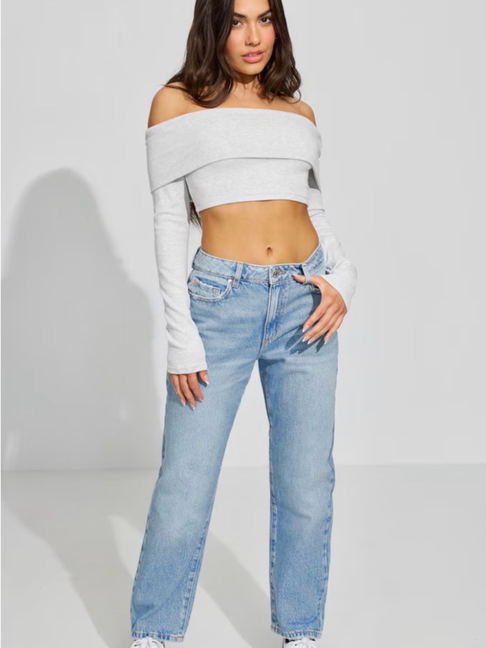 Garage Light Wash High-Rise Straight Jeans